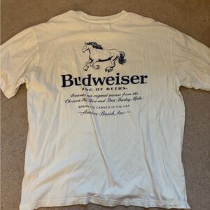 PacSun Cream Budweiser Graphic Tee